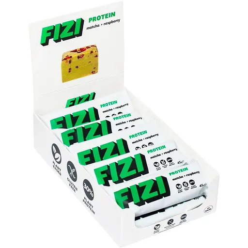 Уцінка. Набір протеїнових батончиків Fizi Matcha + raspberry 10 шт. - фото 1