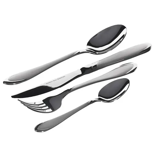 Столовый набор Maestro MR-1514-24 нержавеющая сталь 24 предмета Серый - фото 2