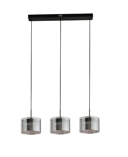 Підвісний світлодіодний світильник G 2922/3L 42W Димчасто-чорний - фото 2