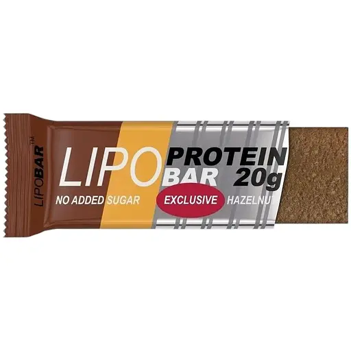 Батончик LipoBar Protein Bar, 50 грам - Фундук