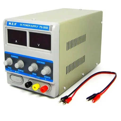 Настольный источник питания постоянного тока WEP PS-305D 30v 5A лабораторный блок - фото 1