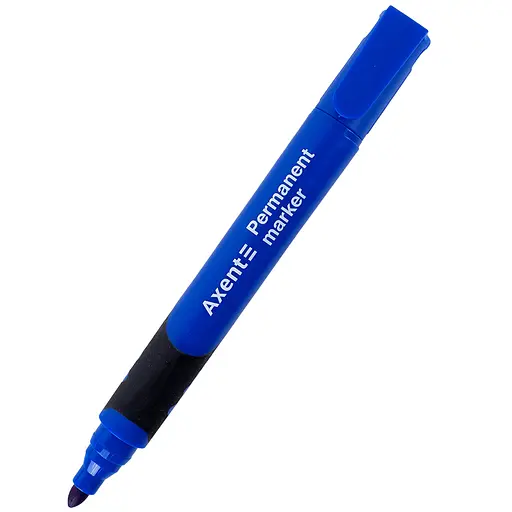 Набор маркеров Axent Permanent Comfort Grip 2542-A круглый 2 мм 12 шт. синий (2542-02-A)