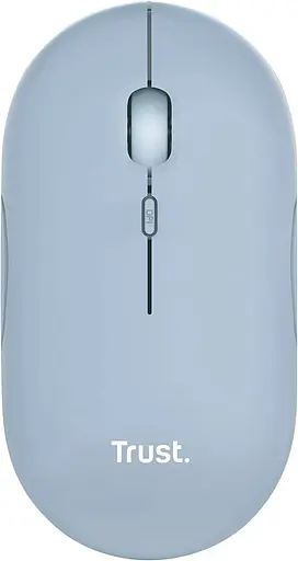 Trust Миша Puck Rechargeable Ultra-Thin BT WL Silent Blue - фото 1