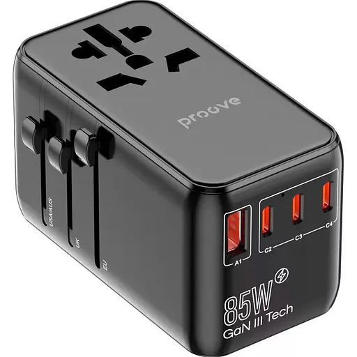 Сетевое зарядное устройство Proove Trip 85W Black (TATR85130001) [130288]