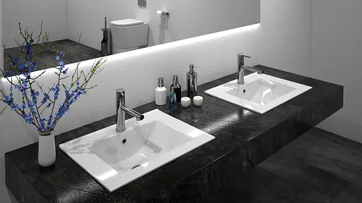 Умивальник Rea Dafne 60 виразний білий REA-U0786, Білий - фото 2