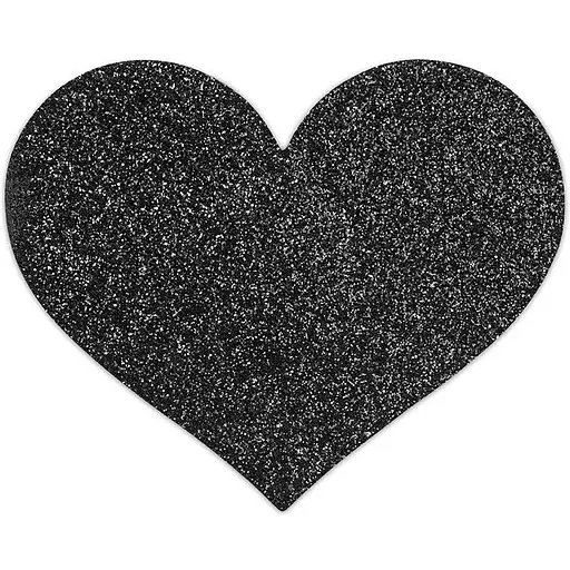 Украшение на соски Bijoux Indiscrets - Flash Heart Black - фото 2