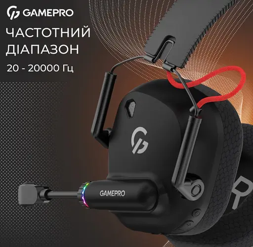 Игровые наушники GamePro HSW-120-B Wireless Mercury Genesis Pro Black - фото 9