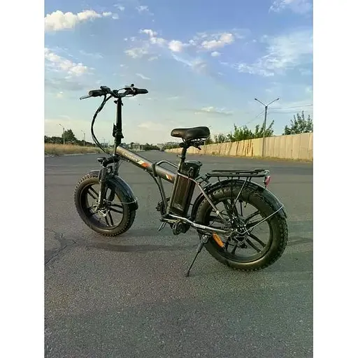 Электровелосипед Crosser Comp фетбайк 350W 12Ah серый с оранжевым - фото 4