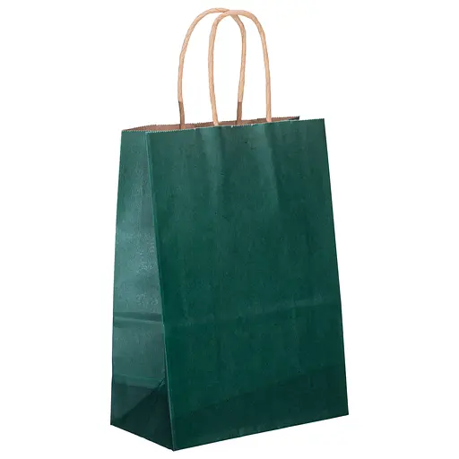 Подарочный пакет Yiwu 15х8х21 см 12 штук зеленый HP-10359-5GR - фото 2