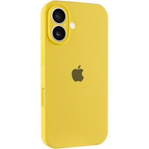 Чохол Epik Silicone Case Full Camera Protective AA для Apple iPhone 16, 6.1 Жовтий/Yellow - фото 1