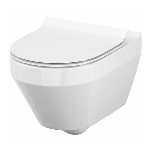 Унітаз підвісний CET B216 Cersanit Crea CleanOn з дюропластовим Slim сидінням SoftClose+QuickRelease 30412 - фото 1