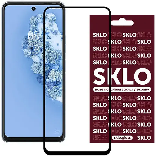 Захисне скло SKLO 3D для Tecno Camon 17P Чорний