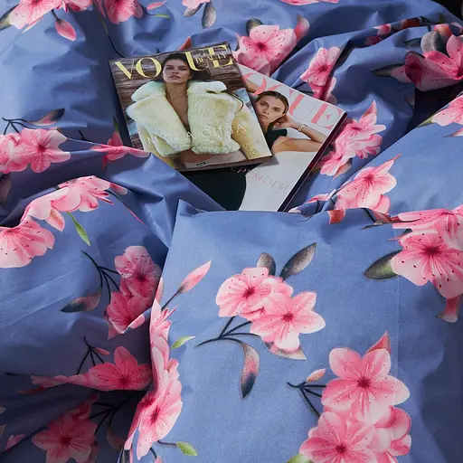 Комплект постельного белья Moon&Star Микросатин Premium Blossom Sky Полуторный 143х210 наволочки 2х70х70 - фото 3