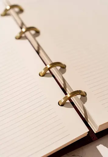 Шкіряний блокнот з датованим блоком (Софт-бук) 9.1 бордовий - фото 8