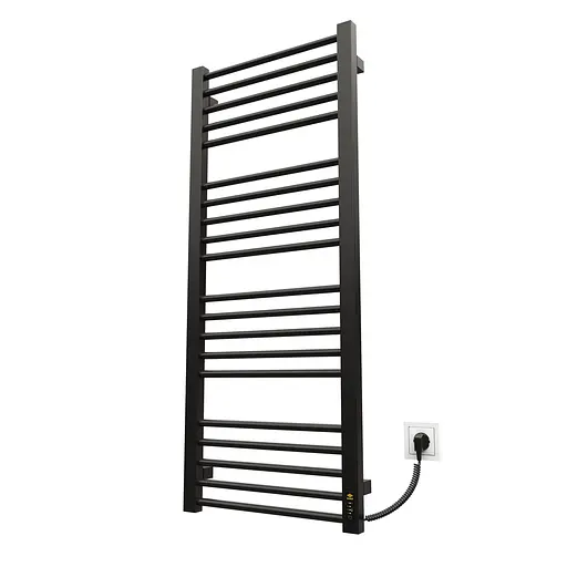 Електрична рушникосушарка Kosser Степ 1000x500 ER ДСТ03ER, Чорний матовий, Праве - фото 1