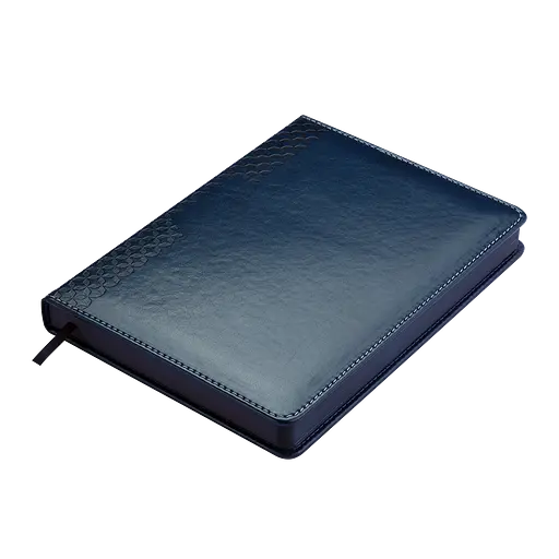 Ежедневник недатированный Buromax Vienna A5 искусственная кожа/поролон 336 страниц синий (BM.20180-02) - фото 4