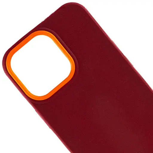 Чохол Epik TPU+PC Bichromatic для Apple iPhone 13 Pro Max 6.7 Brown burgundy/Orange - фото 2