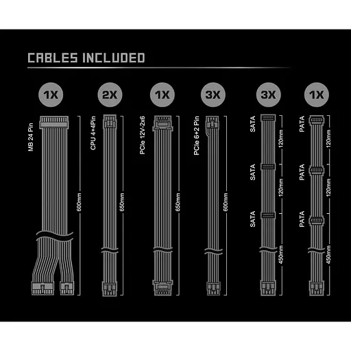 Блок питания AsRock Steel Legend 850W Black (SL-850G) - фото 10