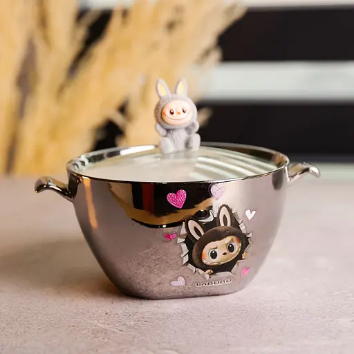 Миска для супу та локшини порцелянова LABUBU Bubu 800 мл  FM-34A - фото 3