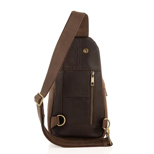 Чоловіча шкіряна сумка через плече Newery sum0026684 - фото 2