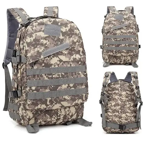 Тактический рюкзак 43 л + система Molle + ткань Oxford Серый пиксель - фото 2