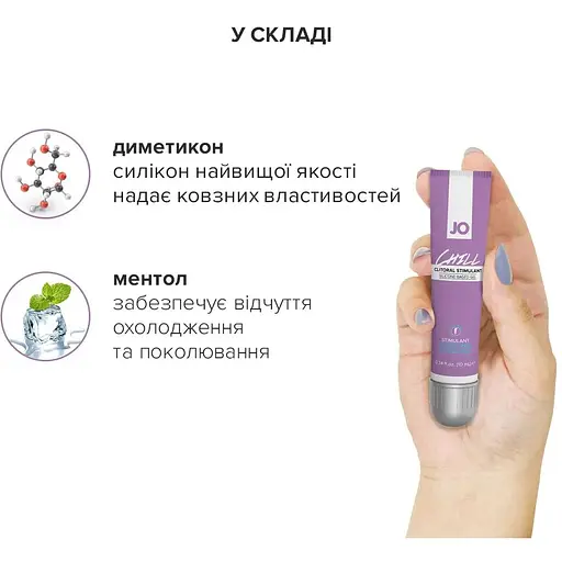 Стимулювальний гель для клітора System JO CHILL Cooling (10 мл) - фото 4