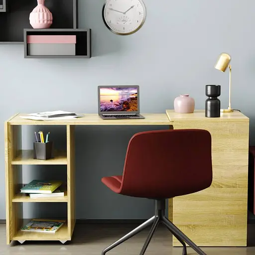 Стіл-тумба трансформер Смарт 1/2 Ferrum-decor 750x1450x600 ДСП Дуб Сонома 16 мм (FRD-105077)