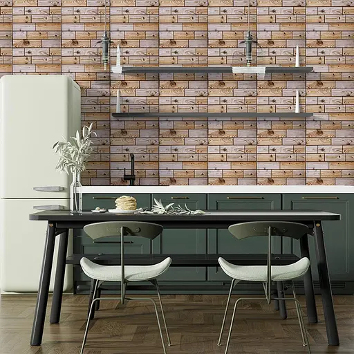 Декоративная плитка ПВХ на самоклейке 300х300х4мм Карамельная, цена за 1 шт. (СПП-606) SW-00001133 - фото 5