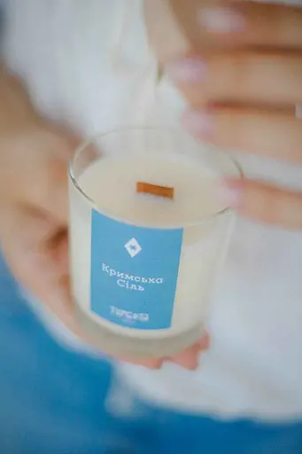 Свічка Кримська сіль 250 мл 30 год Стандартні Соєвий віск  - фото 6