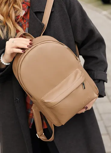 Женский рюкзак Sambag Brix Classic кофейный 35 х 25 х 12 см (14511021) - фото 2