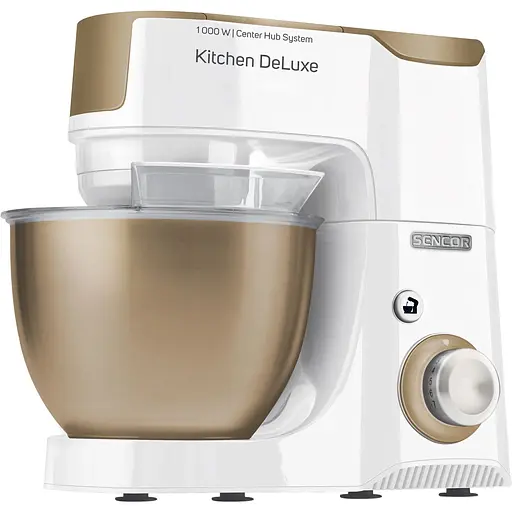 Кухонная машина Sencor 1000Вт бело-золотой.