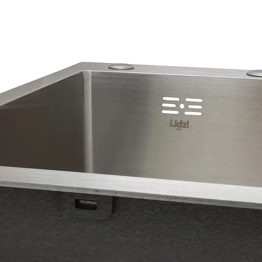 Кухонная мойка интегрированная Lidz Handmade H7849R крыло справа (LDH7849BRUR45591) Brushed Steel 3,0/1,0 мм, Нержавеющая сталь - фото 4