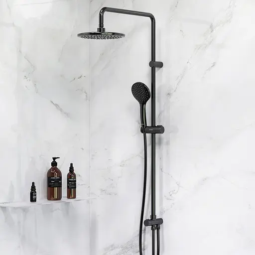 Душова система Am.Pm ShowerSpot без змішувача Gem black F0790022, Чорний матовий - фото 3