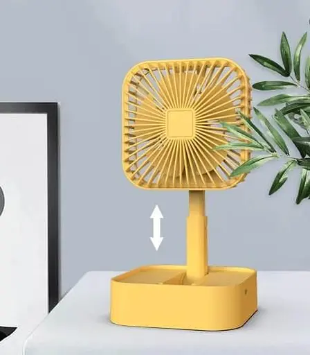 Портативный аккумуляторный настольный вентилятор Portable Fan JY-1129 ручной USB мини вентилятор - фото 4