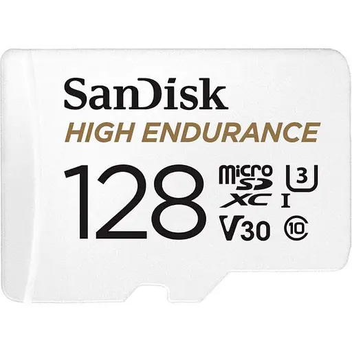 Карта памяти Sandisk i 128GB microSDXC C10 UHS-I U3 V30 R100/W40MB/s High Endurance (SDSQQNR-128G-GN6IA) - фото 1