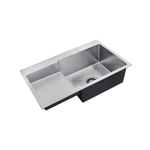 Кухонна мийка Kroner KRP Gebürstet - 7848RHM (3.0/1.0 мм) CV030022, Нержавіюча сталь - фото 4