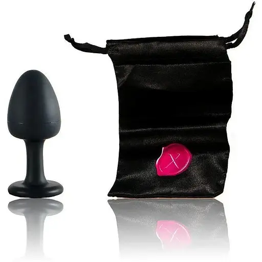 Анальна пробка Dorcel Geisha Plug Ruby M з кулькою всередині створює вібрації діаметр 3.2 см - фото 3