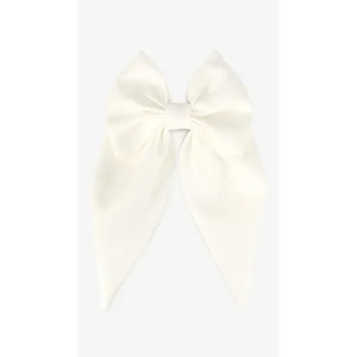 Бант для дівчинки 255187 Середній Молочно-білий - фото 1