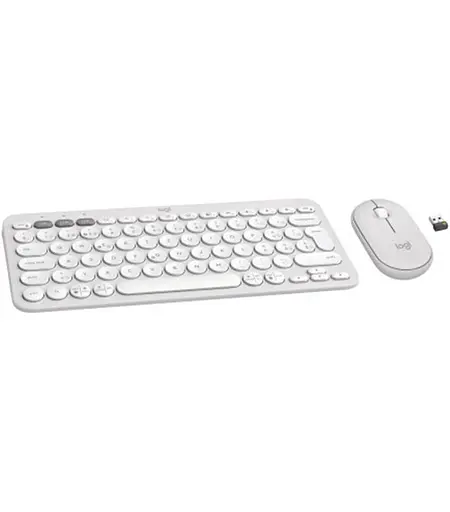 Комплект (клавіатура, миша) бездротовий Logitech Pebble 2 Combo White (920-012240) - фото 2