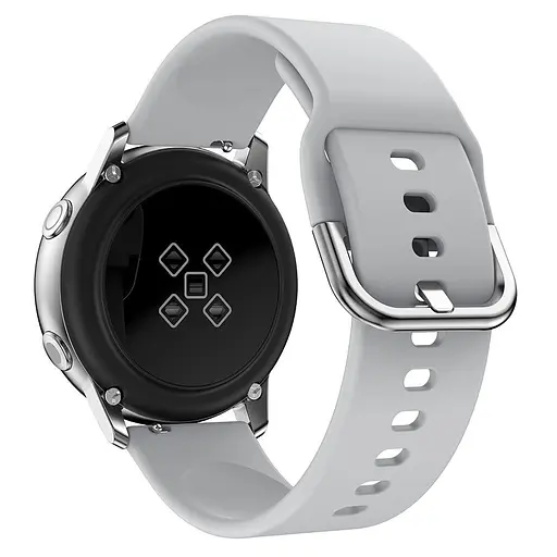 Ремінець силіконовий Tamister для годинника 20 мм Active сірий - фото 2