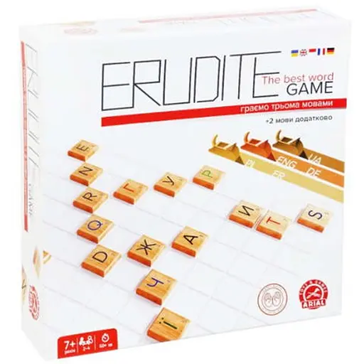Настольная игра Arial Эрудит 5 языков Элит (Erudite) (91046) - фото 1