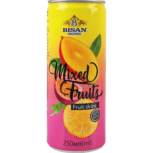 Напій Bisan 30% fruit juice drink Mixed Fruit 250 мл 