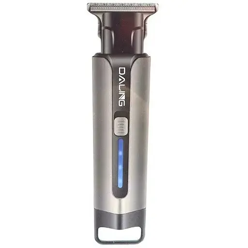 Аккумуляторная мужская машинка Daling DL-1832 для стрижки волос 5 Вт Индикатор заряда Серый - фото 1