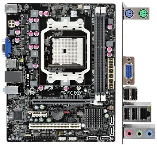Материнська плата Elitegroup A55F-M3 Socket FM1 (A55F-M3) Б/В