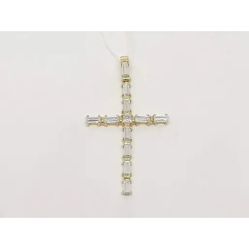 Золотий хрестик Імперія золота з фіанітами. КР274И - фото 3