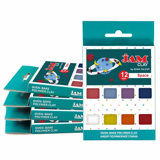 Набір пластики Space 12×20г Jam Clay ROSA Talent [CD] - фото 2