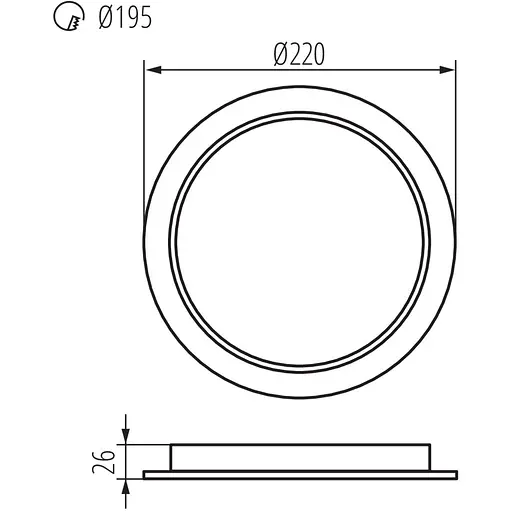 Світильник Kanlux Tavo LED DO 24W-NW down-light (36514) - фото 2