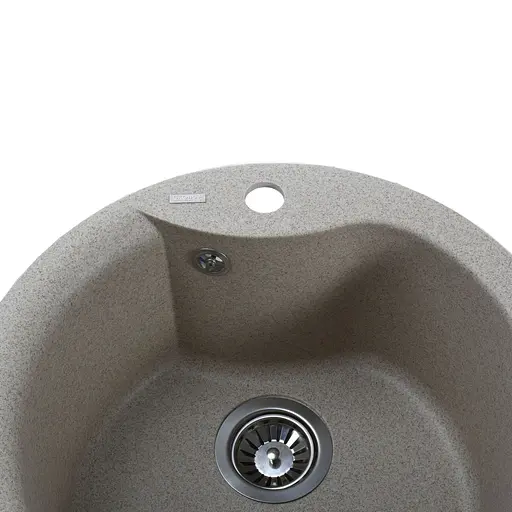 Кухонная мойка гранитная Globus Lux Orta миндаль 485мм-А0008, Терра - фото 2