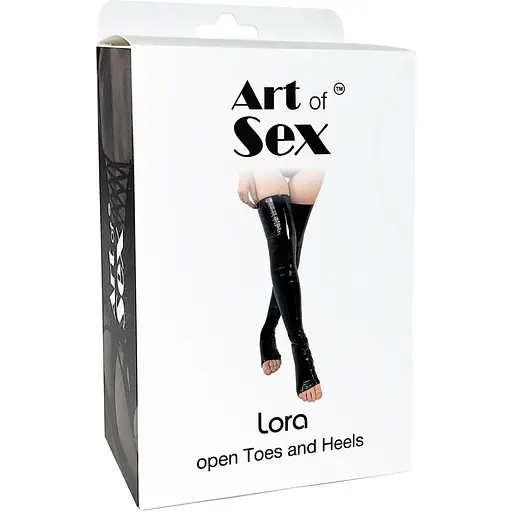 Сексуальні вінілові панчохи Art of Sex - Lora - фото 4