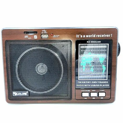 Радиоприемник Golon RX-9966 (FM, AM, SW) разъемы USB или SD - фото 5